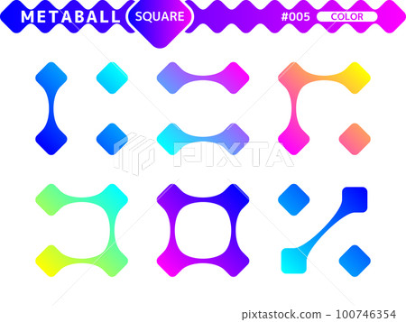 Metaball 方形顏色風格設計集_005 Metaball 方形顏色風格設計集_005 100746354