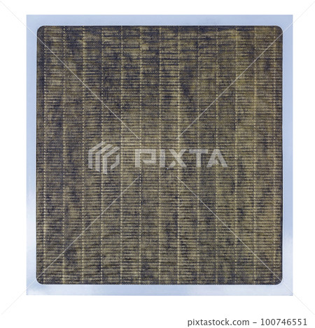 HEPA filter module for air purifier after used to remove numerous airborne dust particles from air pollution HEPA filter module for air purifier after used to remove numerous airborne dust particles from air pollution 100746551