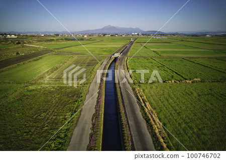 Mitsumata Town Aerial photography Spring 2015 100746702