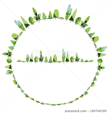 拼布狀布料樹紋綠清新綠圓 100748399