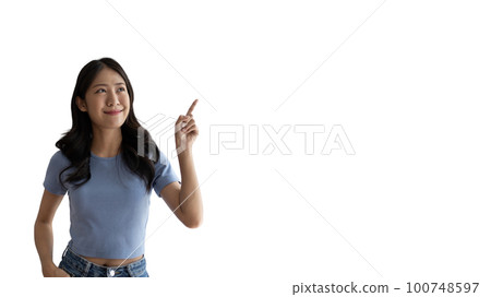 Asian woman pointing finger inviting click here, It is recommended to follow this direction or click on this link, Space for promotion here, Register or apply for membership, Click here. Asian woman pointing finger inviting click here, It is recommended to follow this direction or click on this link, Space for promotion here, Register or apply for membership, Click here. 100748597
