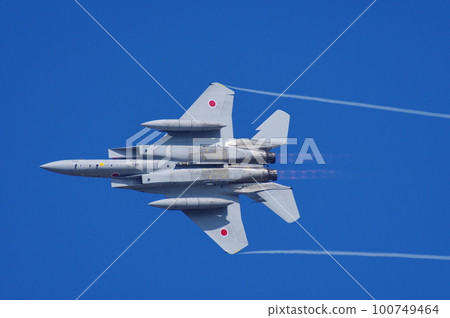 航空自衛隊F-15在航空節上進行機動飛行 航空自衛隊F-15在航空節上進行機動飛行 100749464