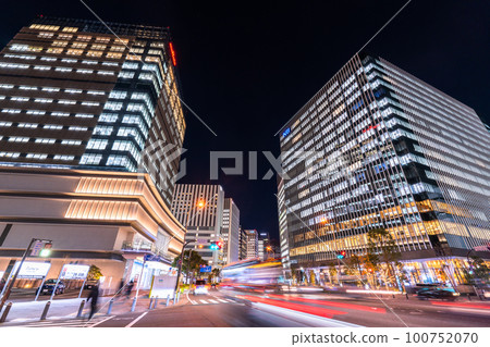 《Kanagawa Prefecture》Yokohama Minato Mirai Office Buildings All Buildings Illuminated Night View 《Kanagawa Prefecture》Yokohama Minato Mirai Office Buildings All Buildings Illuminated Night View 100752070