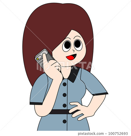 一個女人打個電話 100752693