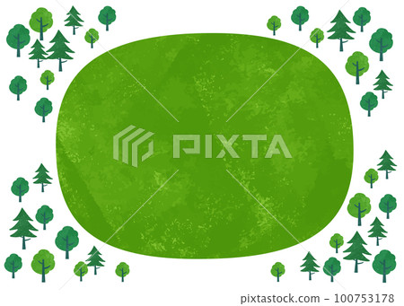 綠色背景插畫素材 100753178