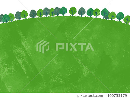 綠色背景插畫素材 100753179