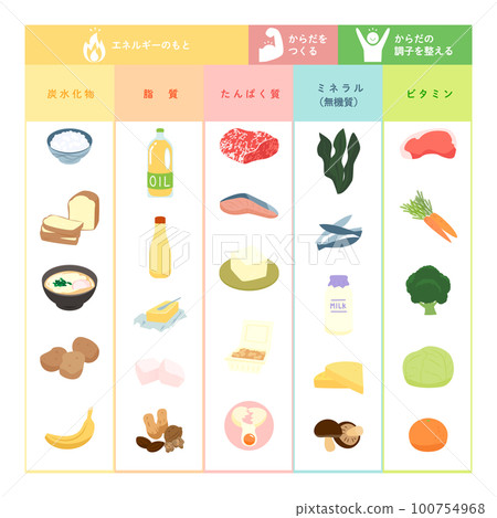 五大營養素圖解 100754968