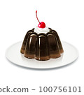 Coffee jelly illustration real 100756101