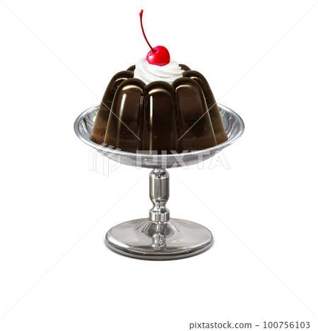 咖啡果凍插圖真實 100756103