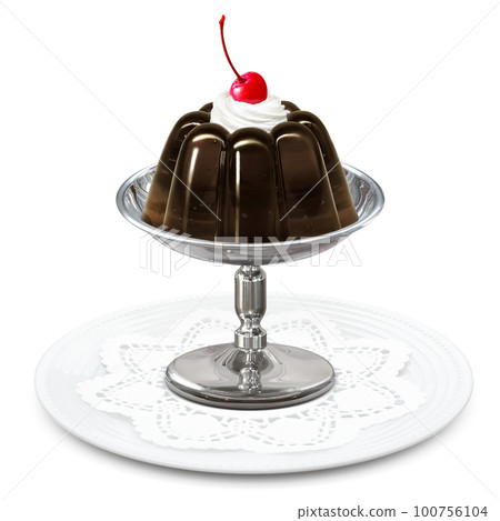 Coffee jelly illustration real 100756104