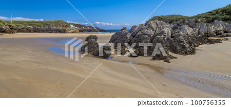 Urban Beach of Celorio, Palombina Beach, Celorio, Llanes, Spain Urban Beach of Celorio, Palombina Beach, Celorio, Llanes, Spain 100756355