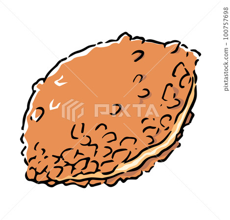 手繪咖哩麵包 100757698