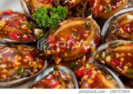 five-flavored abalone abalone seafood food five-flavored sauce abalone meal アワビ あわび abalone five-flavored abalone abalone seafood food five-flavored sauce abalone meal アワビ あわび abalone 100757904