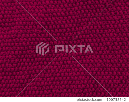 Organic knit material with macro weave threads. Organic knit material with macro weave threads. 100758542