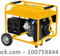 Portable Electric Generator, alternator, isolated on white. 100758844
