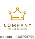 Royal Lion crown logo template. 100759755