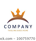 Royal Lion crown logo template. 100759770
