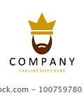 Royal Lion crown logo template. 100759780