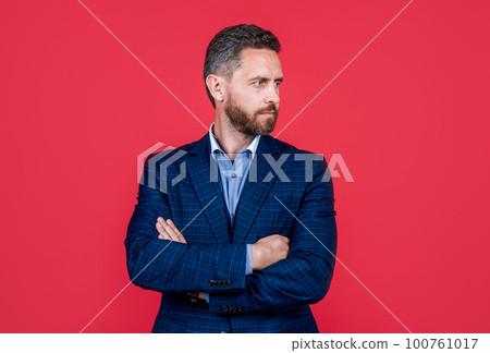successful man in businesslike suit. serious entrepreneur or manager. male formal fashion. successful man in businesslike suit. serious entrepreneur or manager. male formal fashion. 100761017