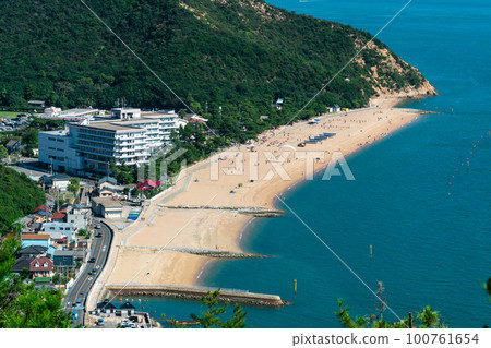Shibukawa beach seen from Mt. Ojigatake mountain trail 2 Tamano City, Okayama Prefecture Shibukawa beach seen from Mt. Ojigatake mountain trail 2 Tamano City, Okayama Prefecture 100761654
