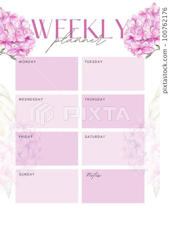 Minimalistic planners , daily, weely, monthly. Annual wall calendar planner template. Week starts on Monday.Clear and simple printable to do list. Business organizer page. Paper sheet. 100762176