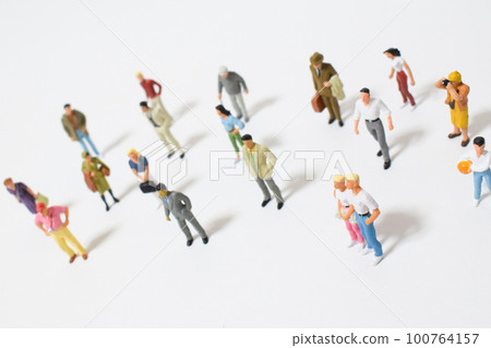 Diversity image of ten different colors 100764157
