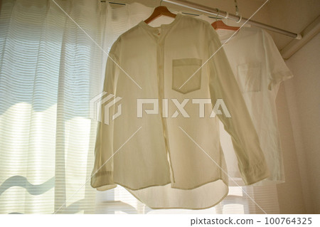 在日光浴室洗衣服 在日光浴室洗衣服 100764325