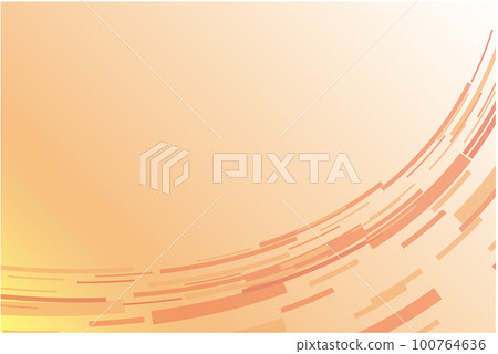 Calm background with orange curves and circles 100764636