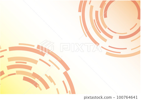 Calm background with orange curves and circles 100764641