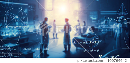 橫幅和廣告的科技水平視覺效果 100764642