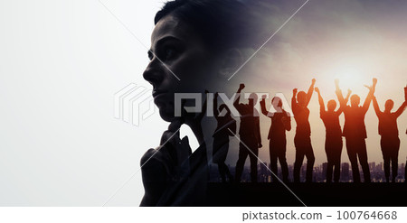 Business and teamwork Horizontal visuals for banners and advertisements Business and teamwork Horizontal visuals for banners and advertisements 100764668