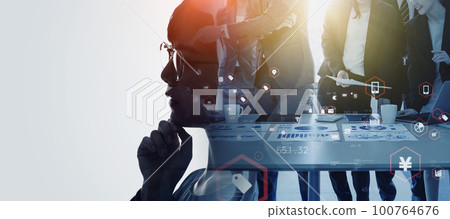 Business strategy horizontal visuals for banners and advertisements Business strategy horizontal visuals for banners and advertisements 100764676