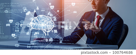 Sentence generation AI image Horizontal visuals for banners and advertisements 100764686