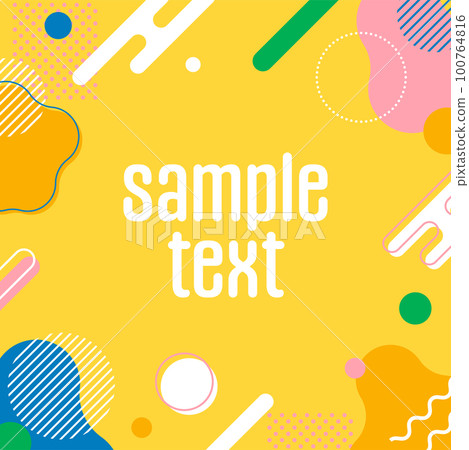 Web banner _ Memphis _ colorful Web banner _ Memphis _ colorful 100764816