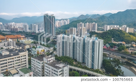 Tai Wai Area in Sha Tin, Hong Kong March 18 2023 Tai Wai Area in Sha Tin, Hong Kong March 18 2023 100765663