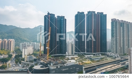 Landscape of in Tai Wai station, Sha Tin district. March 18 2023 100765664