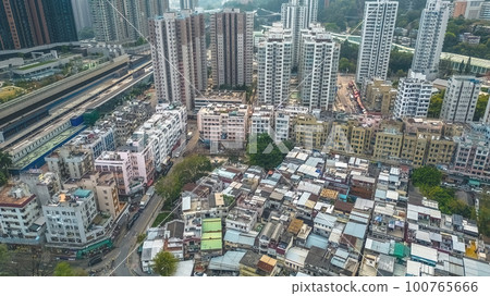 Squatter at Tai Wai, Sha Tin, Hong Kong March 18 2023 100765666