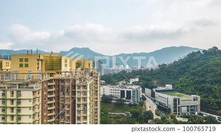 Tai Wai Area in Sha Tin, Hong Kong March 18 2023 Tai Wai Area in Sha Tin, Hong Kong March 18 2023 100765719