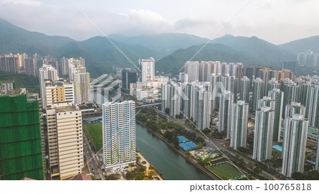 the landscape of Shing Mun River, Shek Mun. March 18 2023 100765818