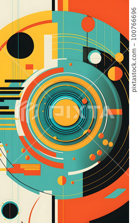 Big data abstract visualization background 100766696