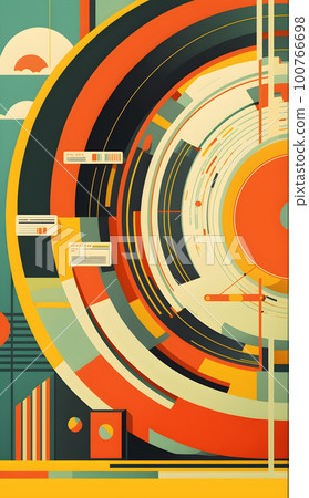 Big data abstract visualization background 100766698