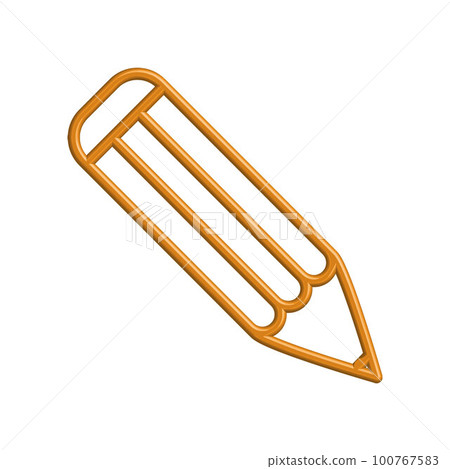 Illustration Vector graphic of pencil icon 100767583