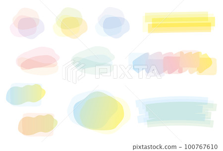 時尚的單點裝飾水彩風格漸變框架背景無示例文本 100767610