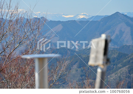 Tanba/Tango Onigajo in the blue sky Kuruwa and view 100768056