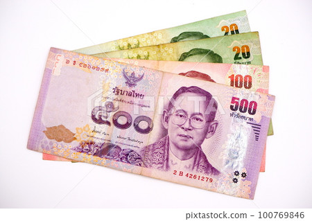 泰國的鈔票 泰國的鈔票 100769846