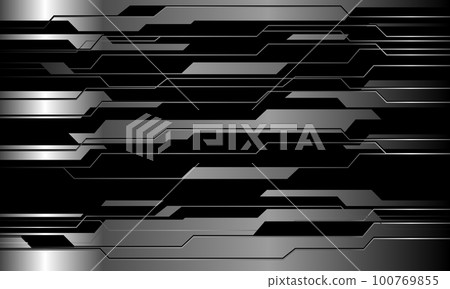 Abstract silver black cyber pattern desifn modern futuristic technology background vector Abstract silver black cyber pattern desifn modern futuristic technology background vector 100769855