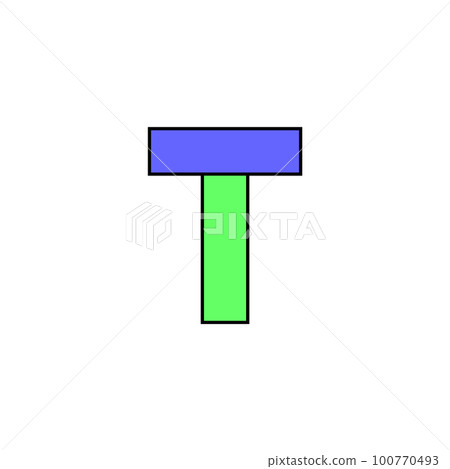 Font alphabet folded from colored paper, letter made in multi-colored ribbon, vector illustration 10EPS Font alphabet folded from colored paper, letter made in multi-colored ribbon, vector illustration 10EPS 100770493