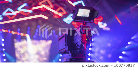 studio camera at the concert. 100770937