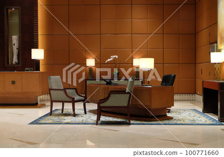 Lobby of the Hotel in Shanghai, China 100771660