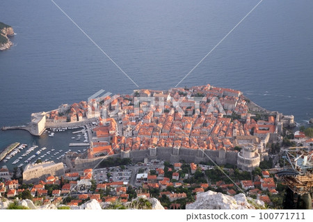 Dubrovnik, Croatia. Popular travel destination in Adriatic sea. Dubrovnik, Croatia. Popular travel destination in Adriatic sea. 100771711